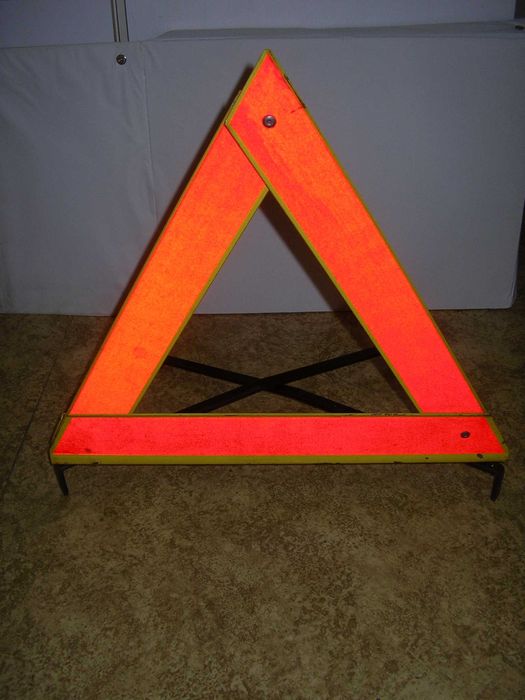 Triângulo de Sinalização Reflector Vintage, Anos 50/60