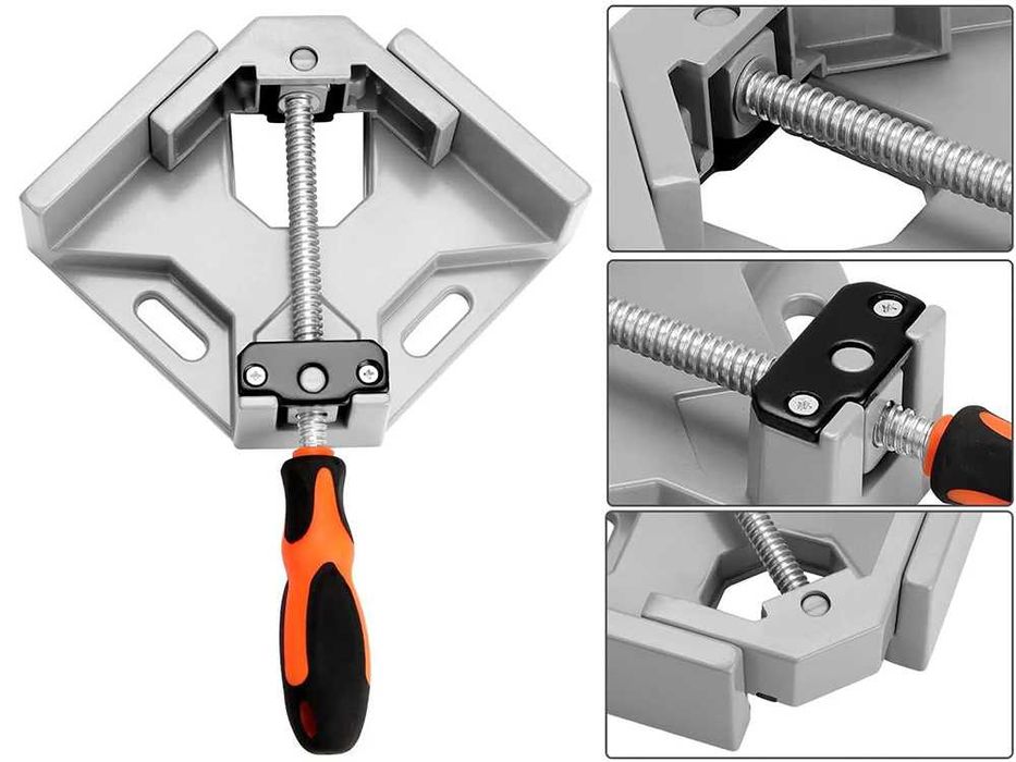 Ścisk STOLARSKI Zacisk Kątowy Montażowy IMADŁO KĄT 90 NAROŻNE uchwyt
