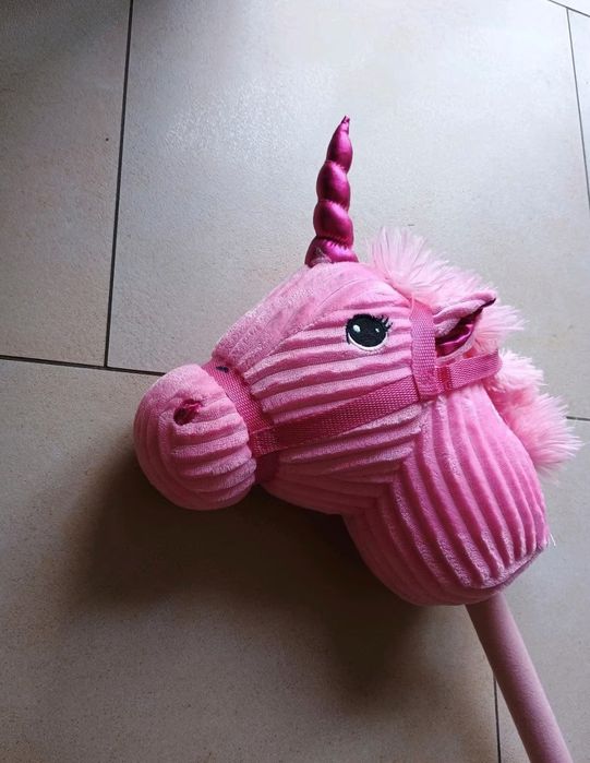 Hobby horse nowy różowy jednorożec z dźwiękami