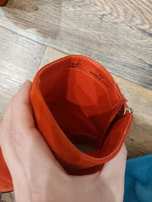 Czerwone botki na słupku River Island 36