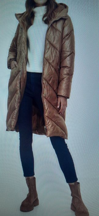 Długa  kurtka zimowa  top secret brązowa  toffi 36