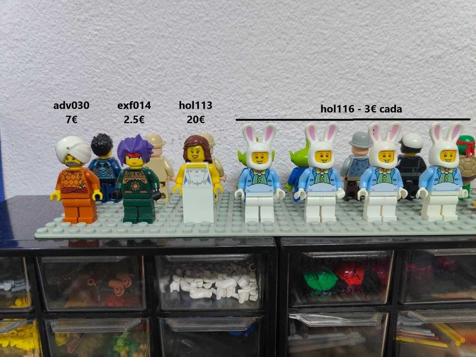 Lote Minifiguras Lego unicas e raras de varios temas