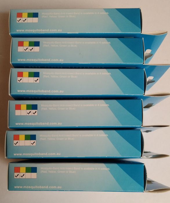 Zestaw opasek przeciw insektom MOSQUITO BAND 6x 2 pack + gratis CLICK