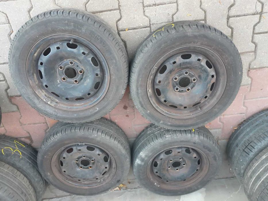 Koła felgi stalowe 14" 5x100 ET38 Vw Golf 4 Skoda Fabia opon 175/65/14
