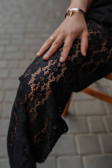 Мереживні штани з шортами