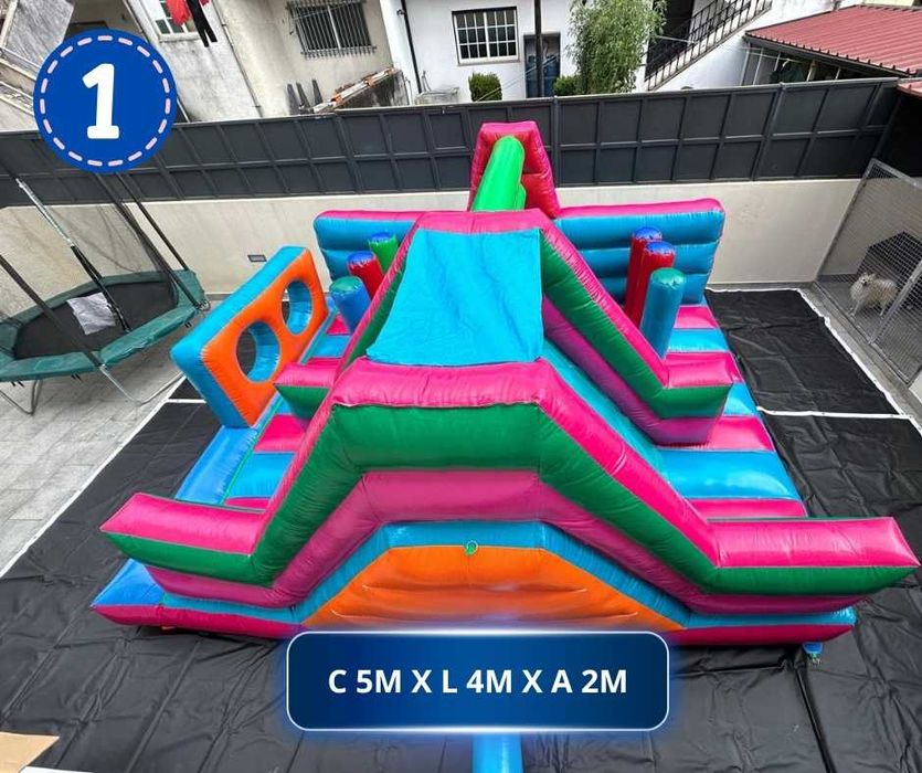 Aluguer de insuflável Profissional / Pista de Obstáculos