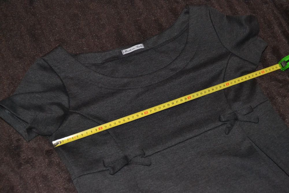 Sukienka szara wiskoza L XL XXL 40 42 46