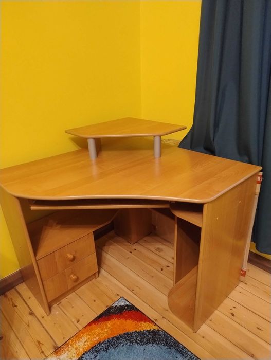 Biurko narożne olcha