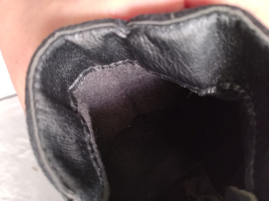 Botki czarne jesienno zimowe 38 ocieplane