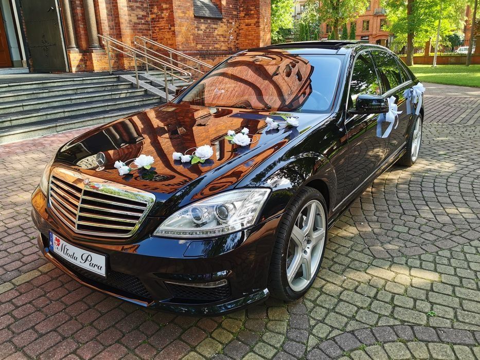 Mercedes S Klasa AMG Long do ślubu na wesele bal studniówka