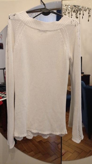Apart sweterek 36/38 ażurowy kremowy