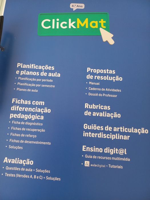 Dossier de recursos Click Mat 6 ano. Novo programa