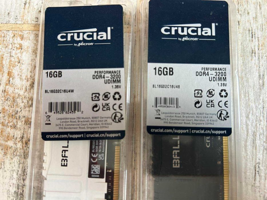 Оперативна пам'ять DDR4 Crucial 32GB (2х16GB) 3200 Ballistix