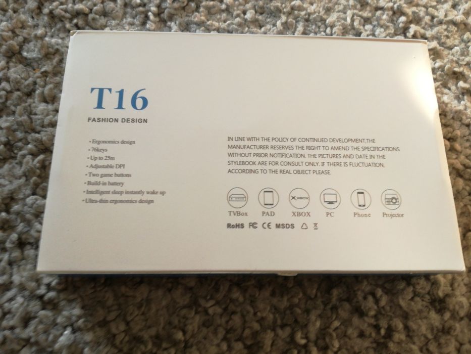 Comando Wireless com Teclado e Touchpad (NOVO)