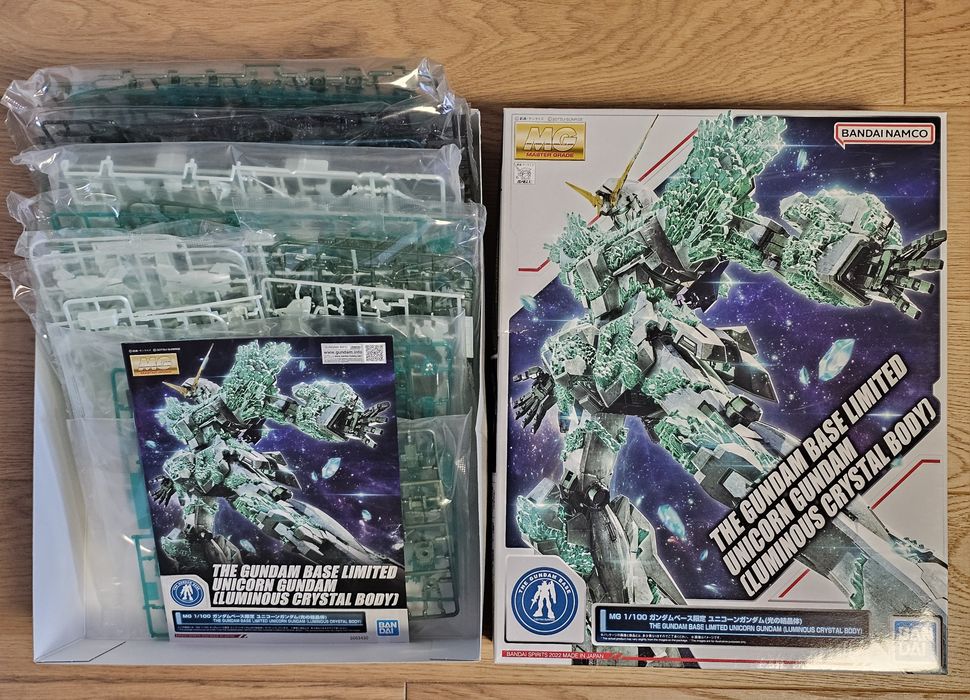 MG Gundam unicorn luminus crystal body