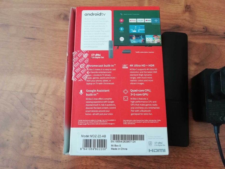 Xiaomi Mi Box S TV 4K MDZ-22-AB Android