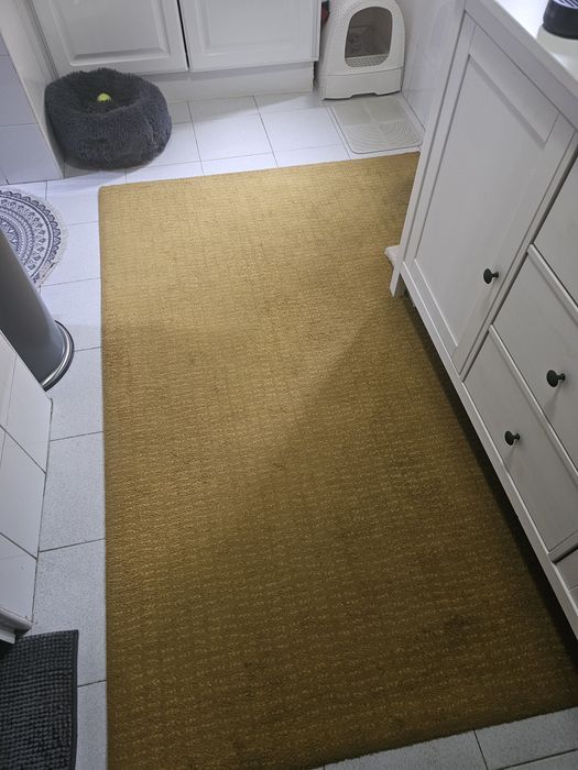 Tapete ikea amarelo usado em boas condições