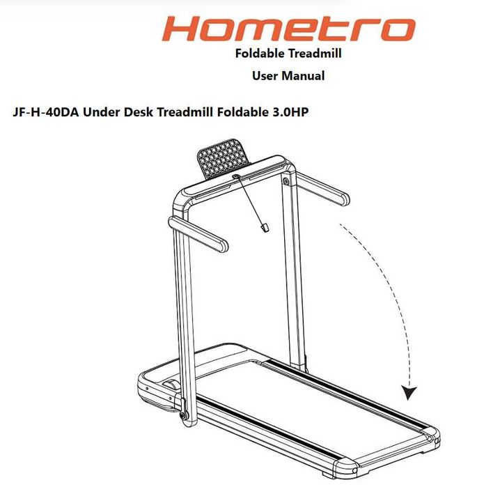 Passadeira Dobrável/Tapete de corrida dobrável HomeTro Treadmill modelo JF-H-40DA Fabricante Ekoo Eletronic Co