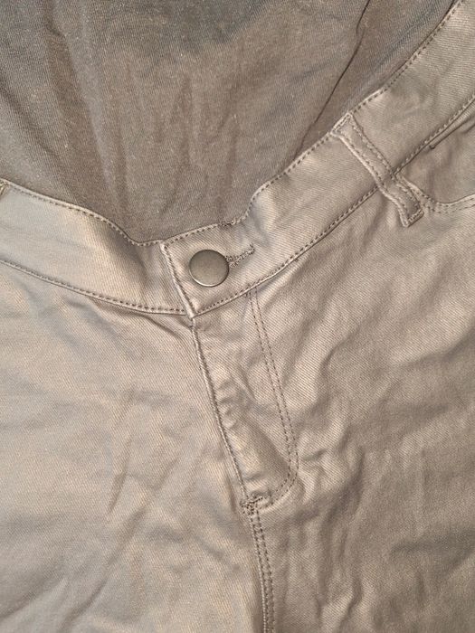 Штани екошкіра для вагітних розмір М