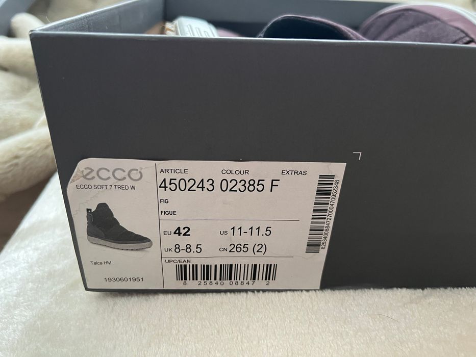 Ecco buty botki  zimowe skóra wodoodporne r.42