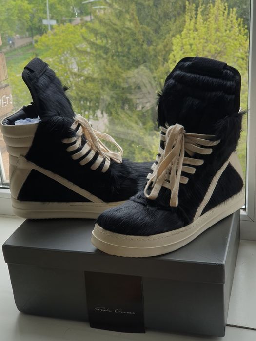 Rick Owens Geobasket pony hair 42