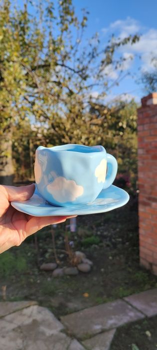 Чашка з блюдцем комплект