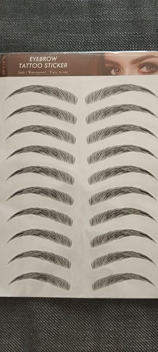 Tatuaże brwi czarne model 09