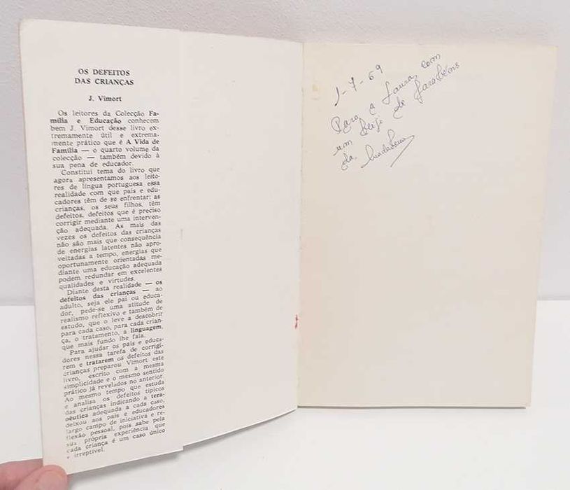 Os Defeitos das Crianças, de J. Vimort