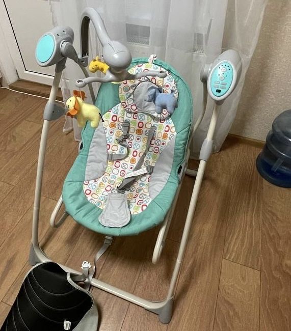 Шезлонг-гойдалка 3в1 CARRELLO Nanny