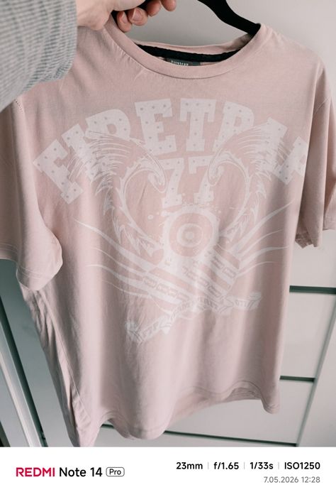 T-shirt damski ,pudrowy róż L