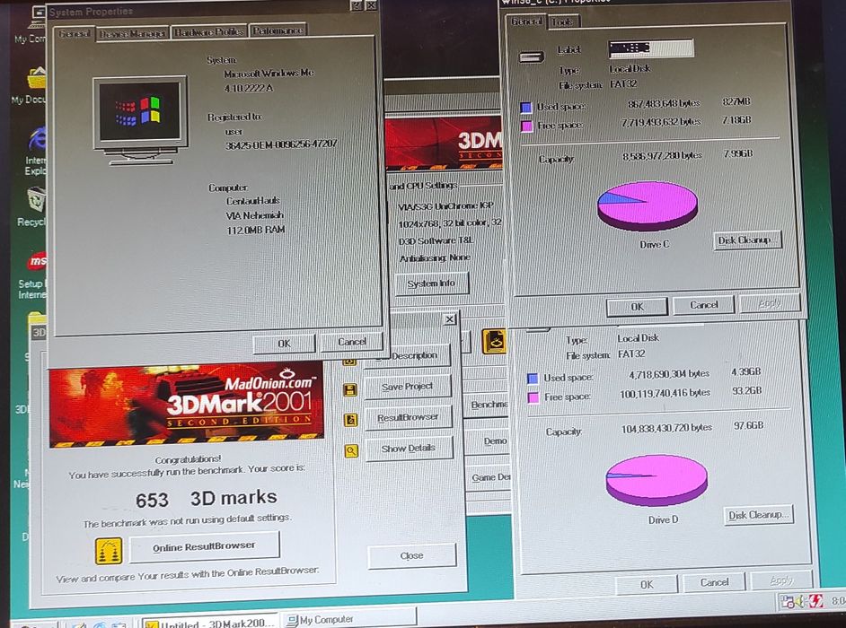 Terminal HP t5520 ViA C3 Windows 98,SATA 320gb