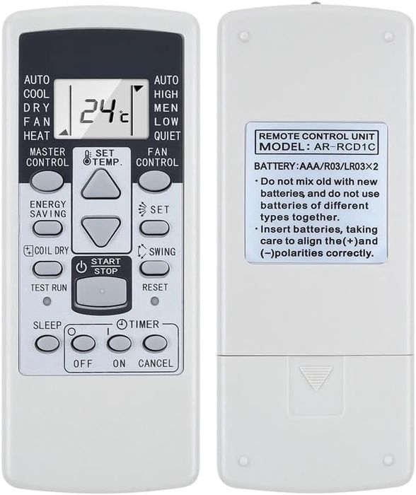 Pilot Fujitsu AR-RCD1C do klimatyzacji kompatybilny z AR-RCD1E RCE1E