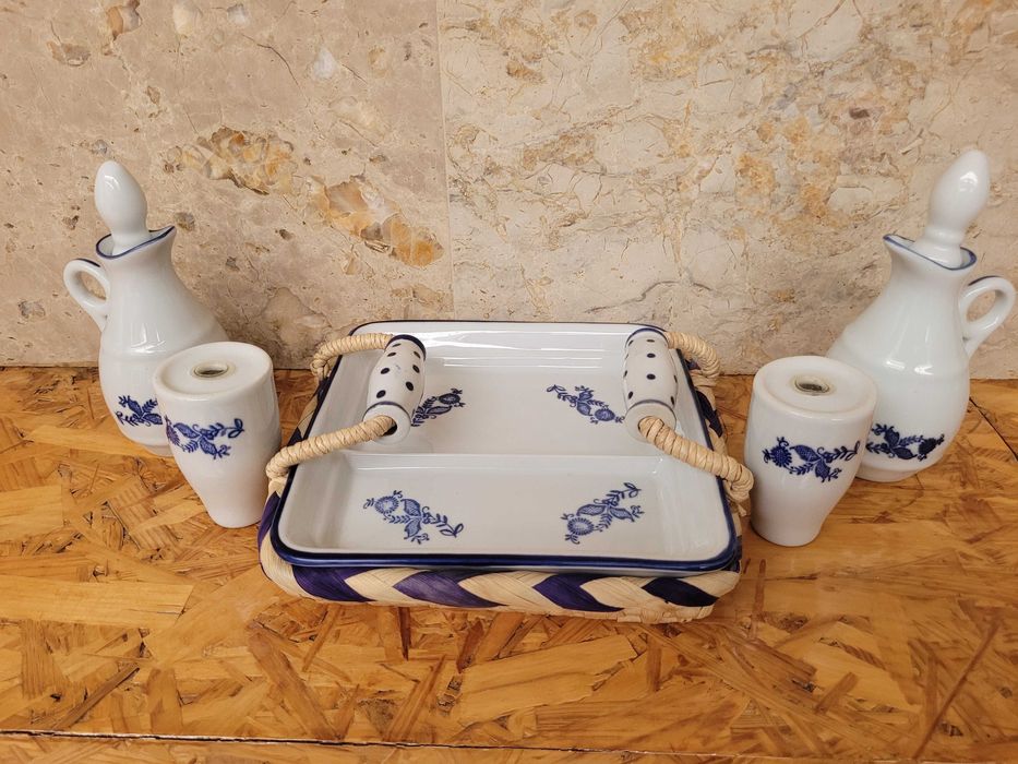 Saleiro em cerâmica com base em verga