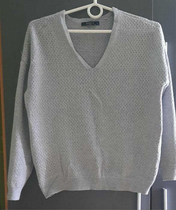 Sweter damski szary