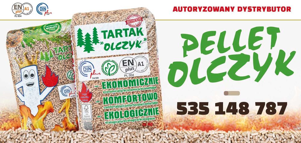 Pellet Olczyk A1 EN+ DIN+ Autoryzowany dystrybutor