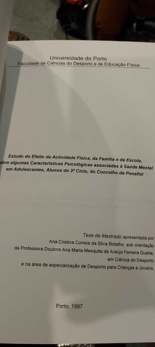 Estudo do Efeito da Actividade Física, da Família e da Escola