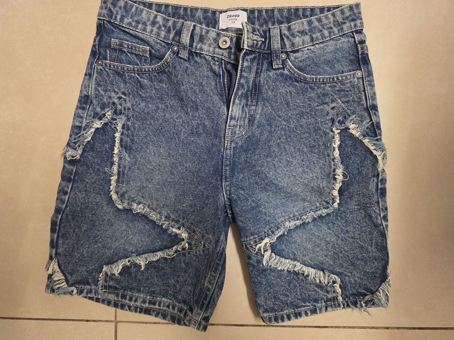 Spodenki jeansowe cropp 28 krótkie gwiazda gwiazdą