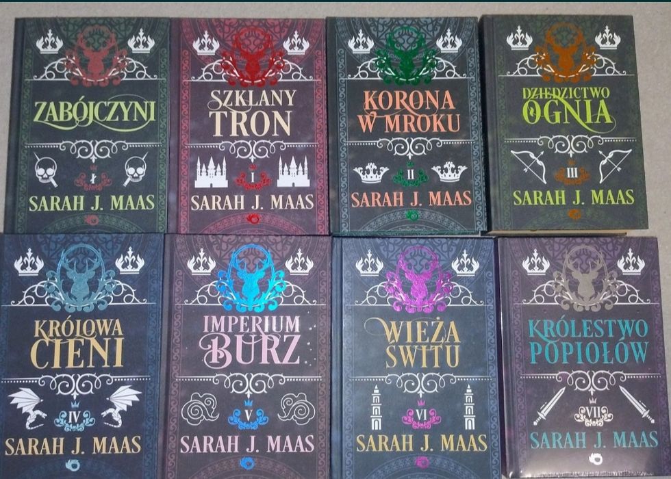 Szklany tron Zabójczyni Królestwo popiołów Sarah J Maas