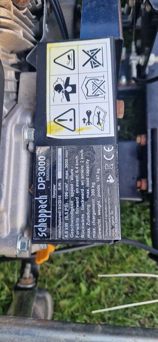 Taczka spalinowa samojezdna 2018 rok 300 kg załadunku scheppach DP3000