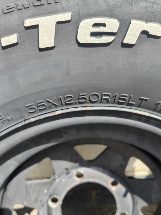Jantes 15 e pneus 35 bfgoodrich mud