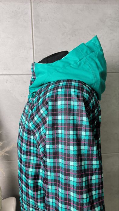 Sportowa narciarska kurtka outdoorowa w kratę wodoodporna, o’neill, 38