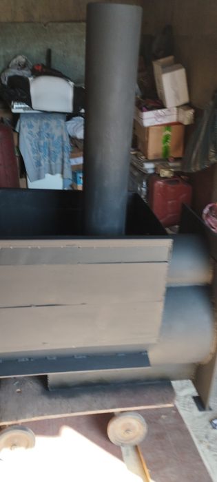 Печь для бани из толстостенного метала