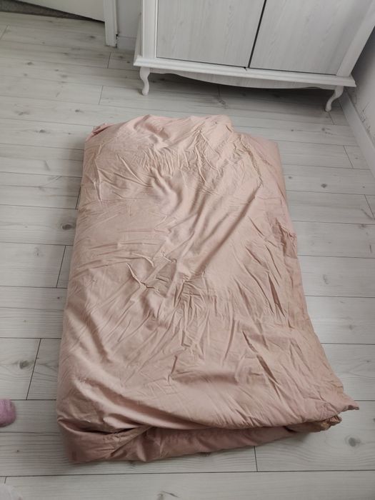 Gruba ciepła pierzyna pościel z pierza gęsi 180*160 kołdra