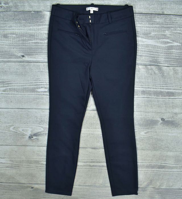 Tommy Hilfiger Granatowe Eleganckie Spodnie Damskie 34