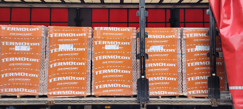Pustak ceramiczny Termoton 25 P+W Owczary cegła dostawa