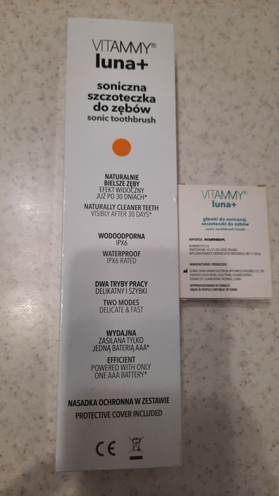 Soniczna szczoteczka do zębów Vitammy Luna+