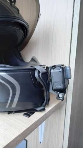 Крепление держатель екшн камер на мото шлем подбородок GoPro и других