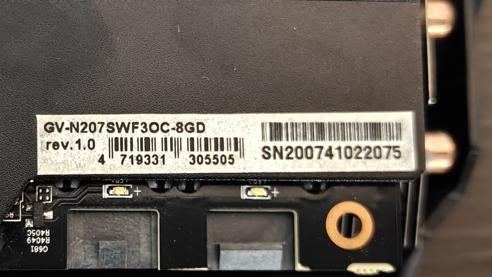 Gigabyte RTX 2070 Super Windforce OC 3X 8G