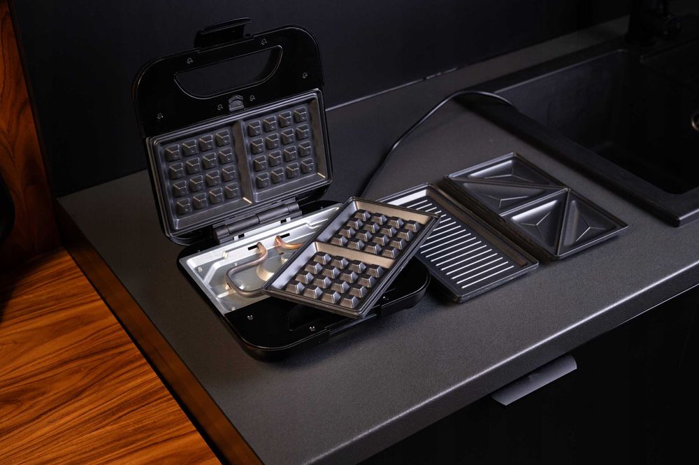 Opiekacz Do Kanapek Toster Sandwich Grill Gofrownica 3w1 Mocny 1200