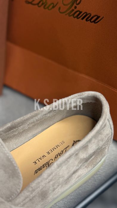 Лоферы женские бежевые серые loro piana lp лоро піана лоріки замшеві